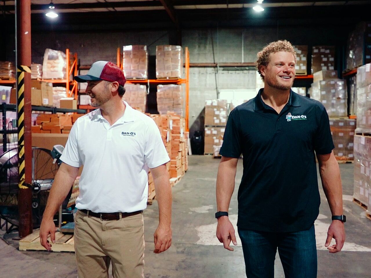 Dan-O and Eric Wood check out a warehouse